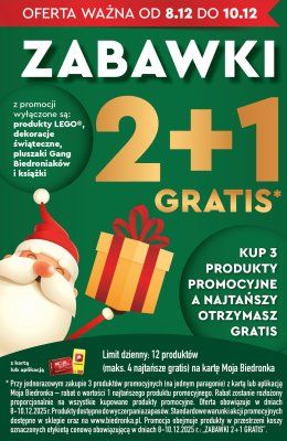 Oferty 2+1, strona 1 promocja w Biedronka