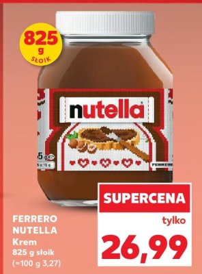 Krem NUTELLA 825 g  promocja w Kaufland