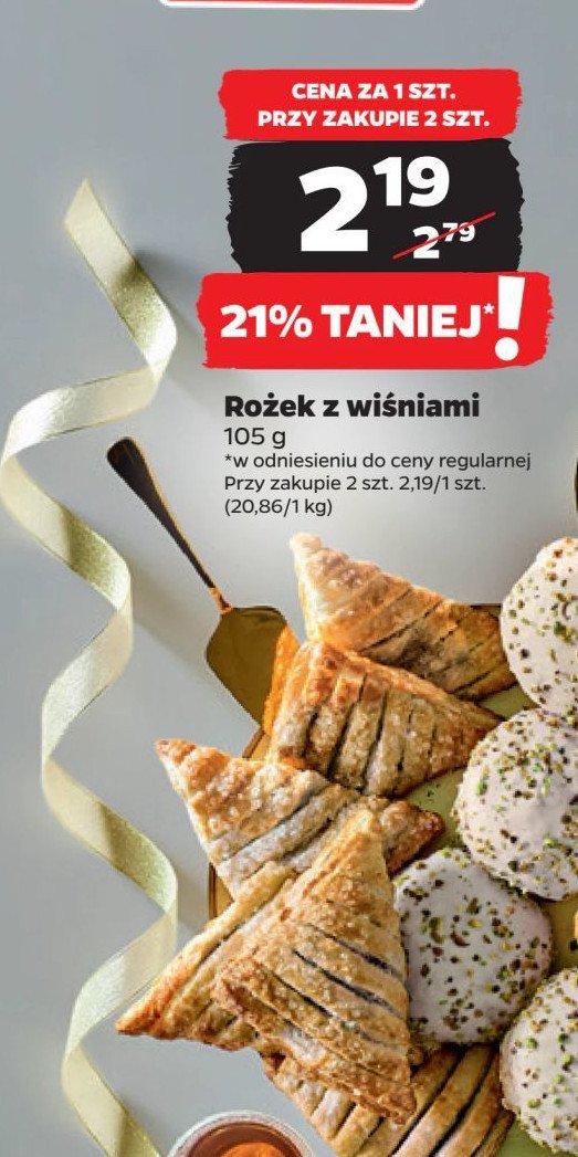 Rożek z wiśniami promocja