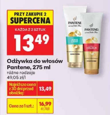 Odżywka do włosów Pantene, 275 ml promocja w Biedronka
