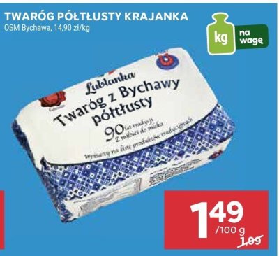 Twaróg półtłusty krajanka OSM Bychawa promocja w Stokrotka
