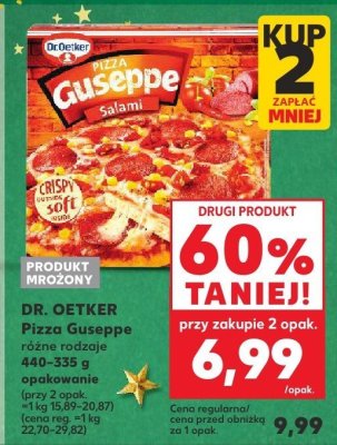 Pizza Guseppe Salami różne rodzaje 440-335g Dr. Oetker promocja w Kaufland