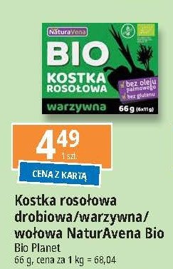 Kostka rosołowa wołowa Naturavena promocja