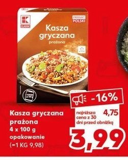 Kasza gryczana prażona cała K-classic promocja
