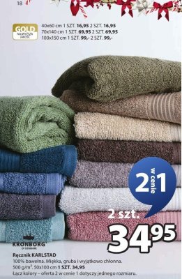 Ręcznik KARLSTAD bawełna KRONBORG promocja w Jysk