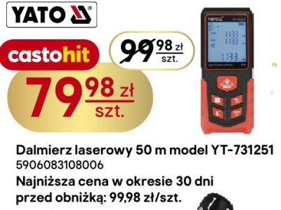 Dalmierz laserowy 50 m model YT-731251 Yato promocja w Castorama