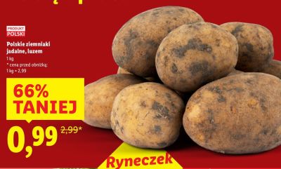 Polskie ziemniaki jadalne, luzem promocja w Lidl