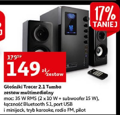 Głośniki 2.1 tumba Tracer promocja