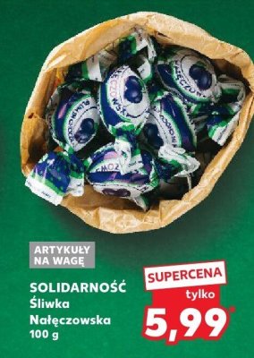 Śliwka Nałęczowska Solidarność 100g promocja w Kaufland
