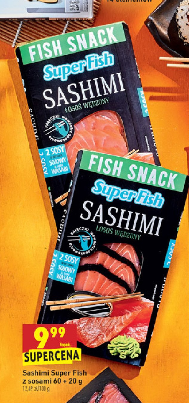 Sashimi z łososia Superfish promocja
