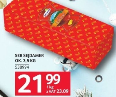 Ser Sejdamer ok. 3,5kg promocja w Selgros