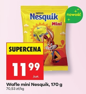 Wafle mini Nesquik promocja w Biedronka