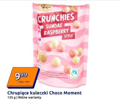Chrupiące kuleczki Sundae Raspberry Style promocja w Action