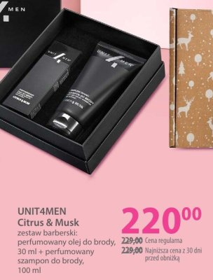 Zestaw barberski UNIT4MEN Citrus & Musk promocja w Hebe