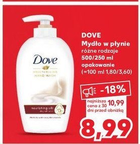 Mydło w płynie Dove nourishing silk promocja