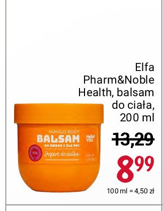 Balsam z ekstraktem z mango Elfa pharm & noble health promocja