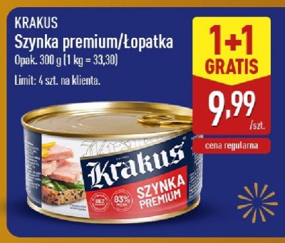 Szynka premium/Łopatka KRAKUS promocja w Aldi
