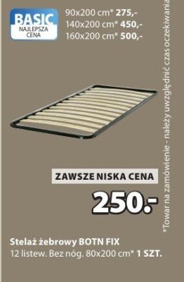 Stelaż zebrowy BOTN FIX promocja w Jysk