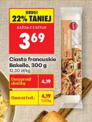 Ciasto francuskie Bakello 300g promocja w Biedronka
