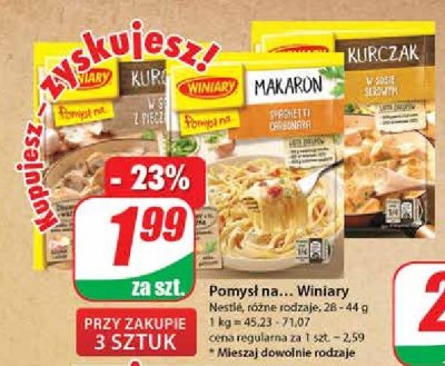 Kurczak z pieczarkami Winiary promocja