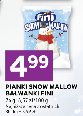 Pianki Snow Mallow Bałwanki Fini promocja w Stokrotka