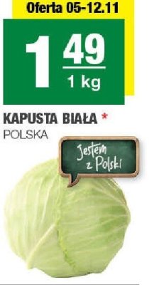 Kapusta biała Polska promocja w SPAR