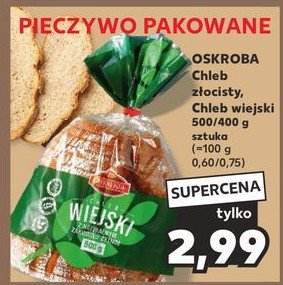 Chleb krojony wiejski pszenno-żytni Oskroba promocja