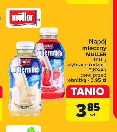 Napój mleczny biała czekolada i orzech macadamia Mullermilch limited promocja