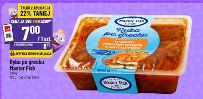 Ryba po grecku Master Fish promocja w POLOmarket