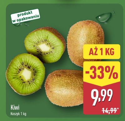 Kiwi koszyk 1 kg promocja w Aldi