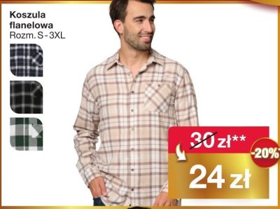 Koszula flanelowa męska promocja w Woolworth