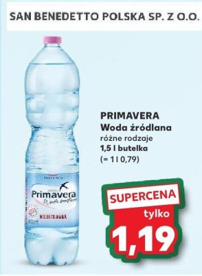 Woda źródlana różne rodzaje promocja w Kaufland