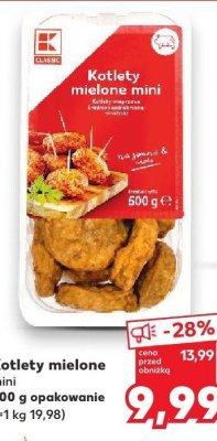 Kotlety mielone mini 500 g promocja w Kaufland
