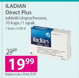 Kapsułki lecznicze w infekcjach intymnych Iladian direct plus promocja