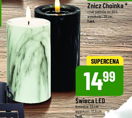 Świeca led 12.5 cm promocja w POLOmarket