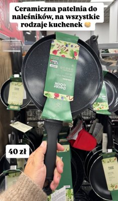 Patelnia ceramiczna do naleśników 26 cm promocja w Pepco