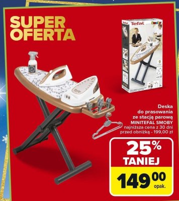 Deska do prasowania ze stacją parową MINITEFAL SMOBY promocja w Carrefour