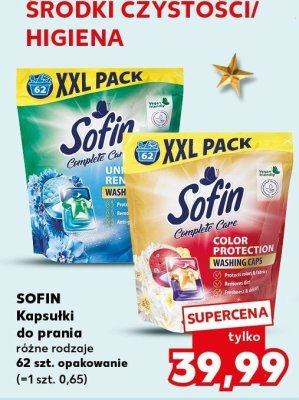 Środek czystości Sofin Kapsułki do prania różne rodzaje 62 szt. opakowanie (=1 szt. 0,65) promocja w Kaufland