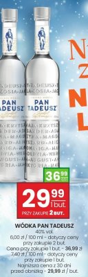 Wódka Pan Tadeusz 40% vol. 0,5l promocja w Twój Market