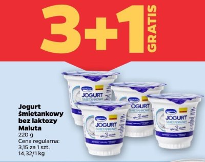 Jogurt śmietankowy bez laktozy  promocja w Netto