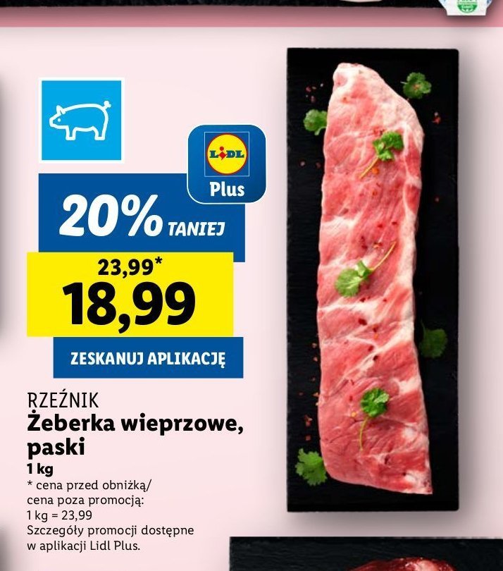 Żeberka paski promocja