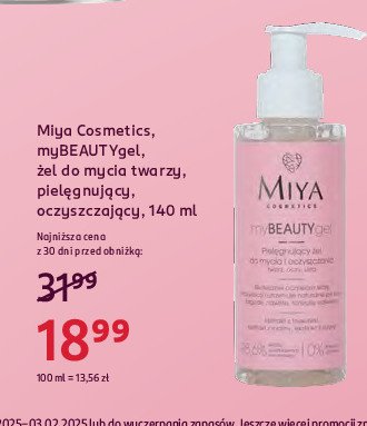 Żel do mycia twarzy Miya my beauty gel Miya cosmetics promocja