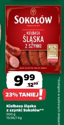 Kiełbasa śląska z szynki promocja w Netto