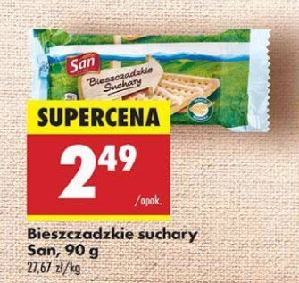 Suchary bieszczadzkie San promocja