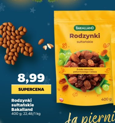 Rodzynki sułtańskie Bakalland promocja w Netto