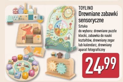 Drewniane zabawki sensoryczne  promocja w Aldi