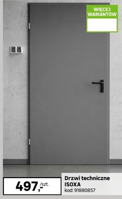 Drzwi techniczne ISOXA promocja w Leroy Merlin