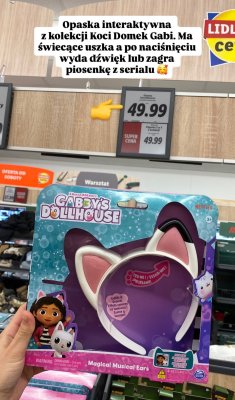 Opaska interaktywna z kolekcji Koci Domek Gabi  promocja w Lidl