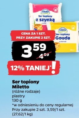 Ser topiony Miletto promocja w Netto