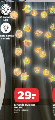 Girlanda świetlna 10 LED promocja w Netto